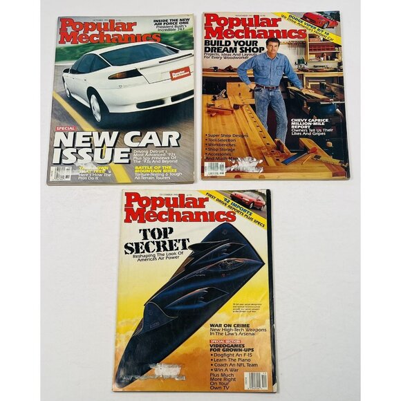 11 Issues 1991 (Missing August) POPULAR MECHANICS Magazine Skycar Killer Chopper - Picture 7 of 8
